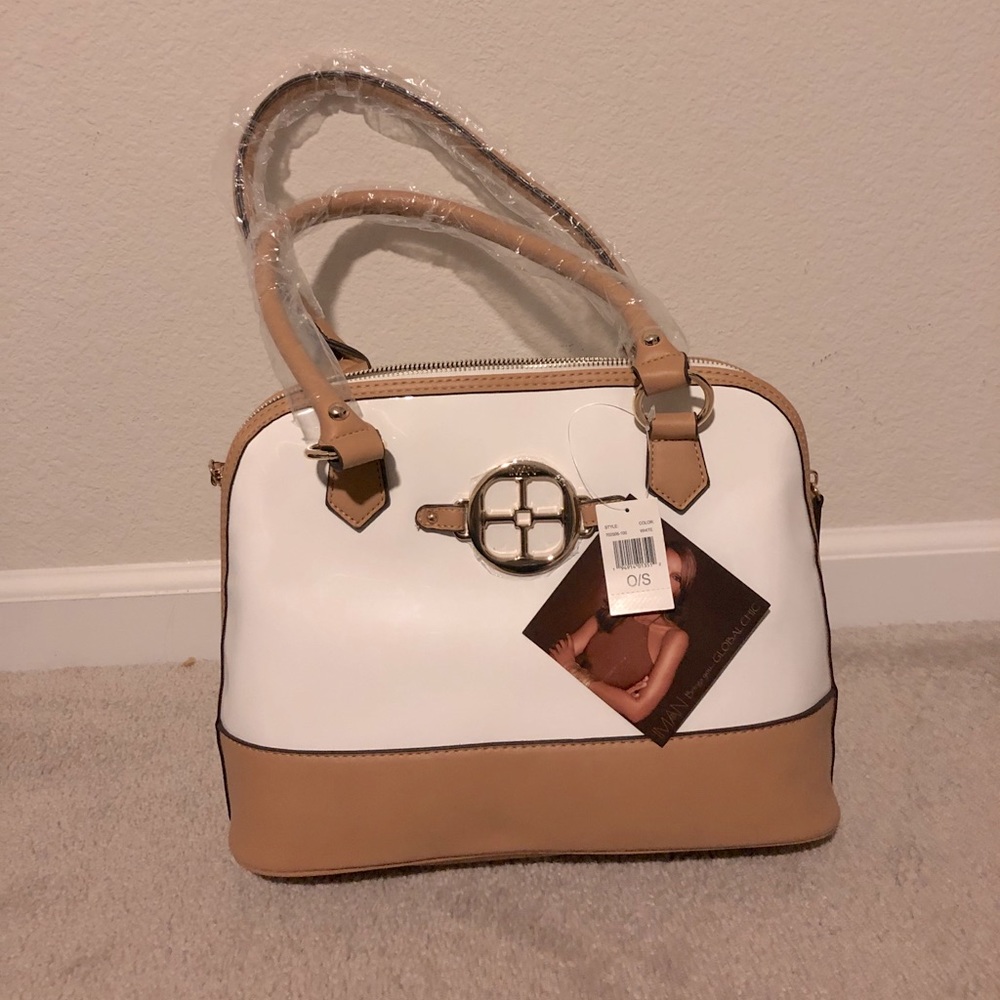 IMAN Global Chic Patent Dome Satchel